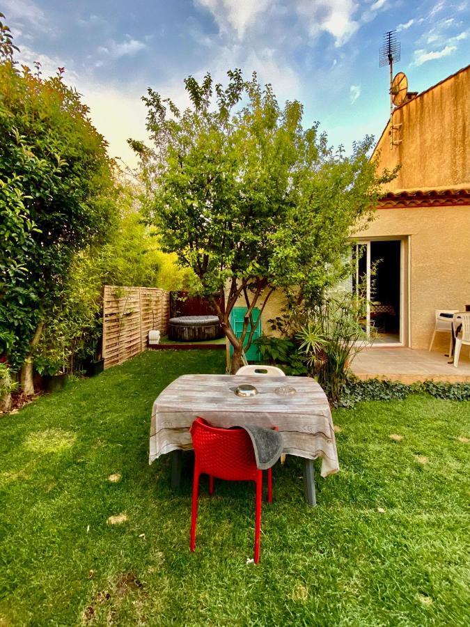 吕内尔Loft Ambrussum, Jacuzzi, Jardin,Bbq别墅 外观 照片